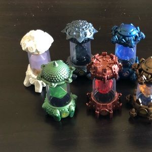 White green blue gray creation crystals
